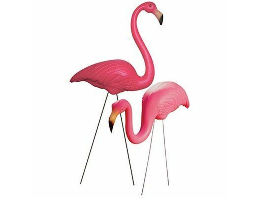 Pink Flamingo Pair