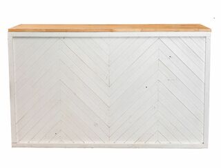 Herringbone Bar - White