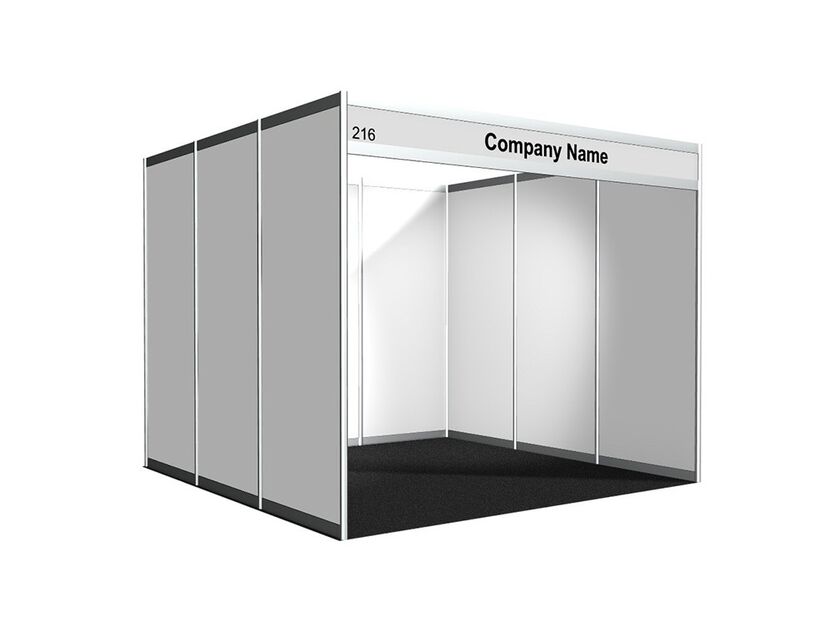 Octanorm Booth - White with Header