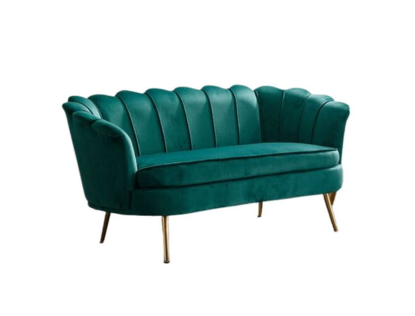 Marianna 2 Seater Velvet Sofa - Green