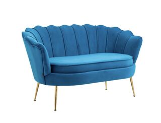 Marianna 2 Seater Velvet Sofa - Blue