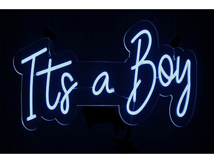 It's a Boy - Neon Sign - Blue