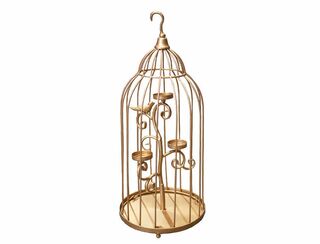 Birdcage Candelabra - Gold