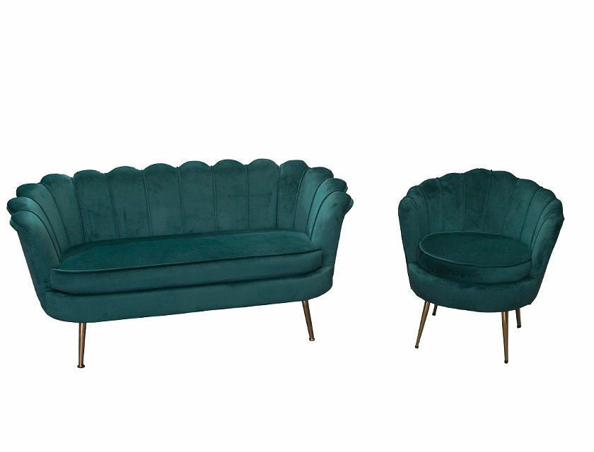 Marianna Velvet Arm Chair - Green