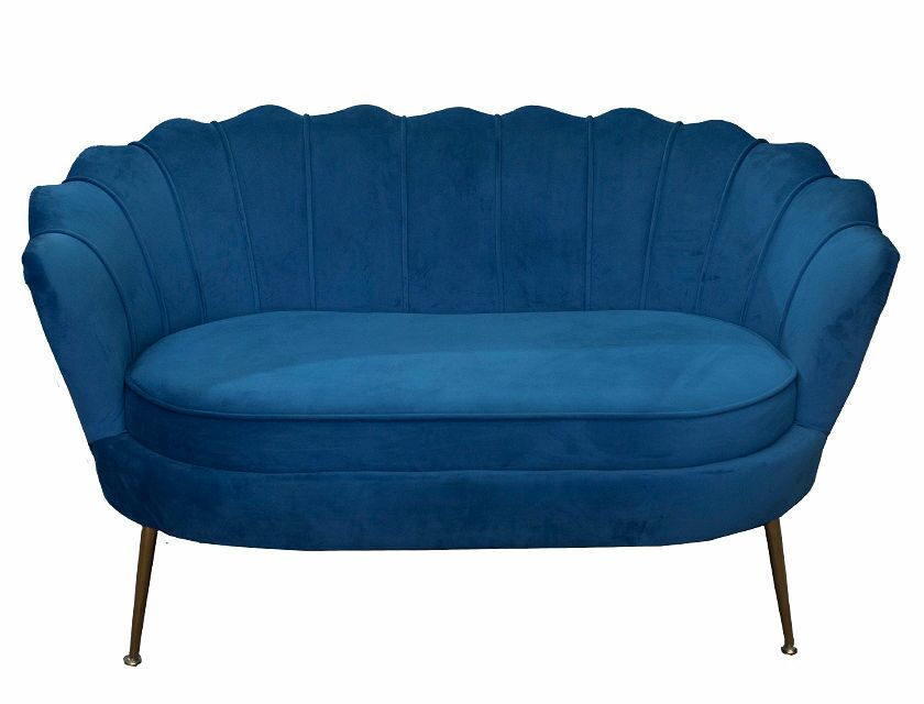 Marianna 2 Seater Velvet Sofa - Blue