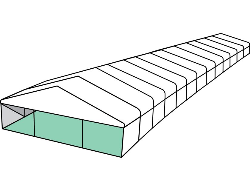 White Roof Pavilion - 10m x 39m