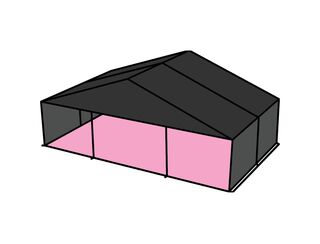 Black Frame / Black Roof - 10m x 6m