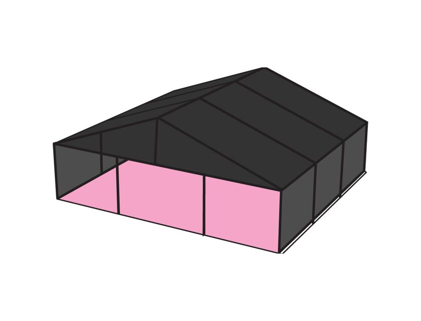 Black Frame / Black Roof - 10m x 9m