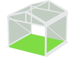 Clear Roof Pavilion - 3m x 3m