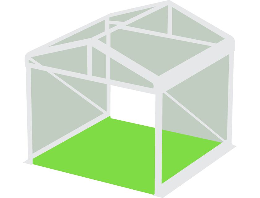 Clear Roof Pavilion - 3m x 3m