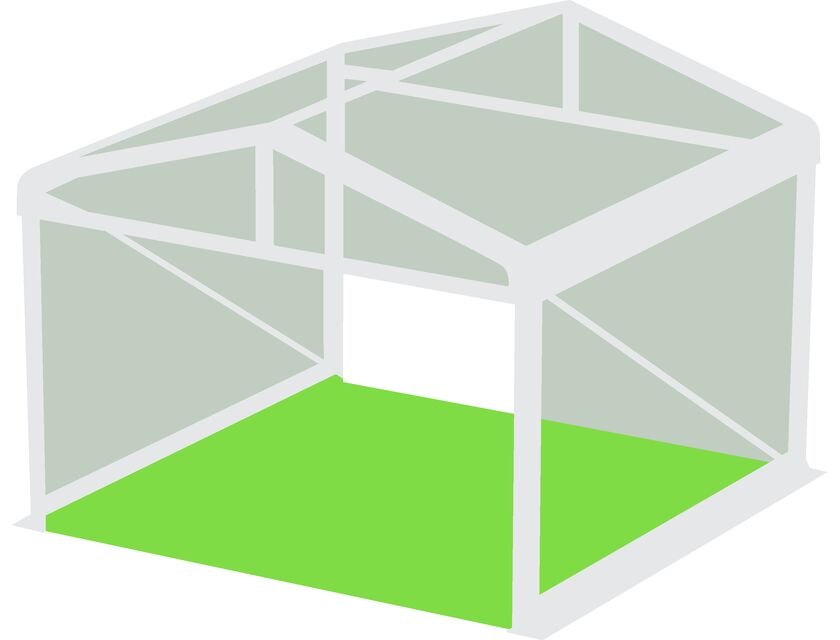 Clear Roof Pavilion - 4m x 3m