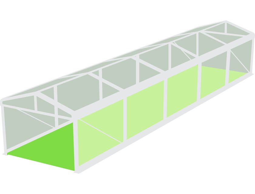 Clear Roof Pavilion - 4m x 15m