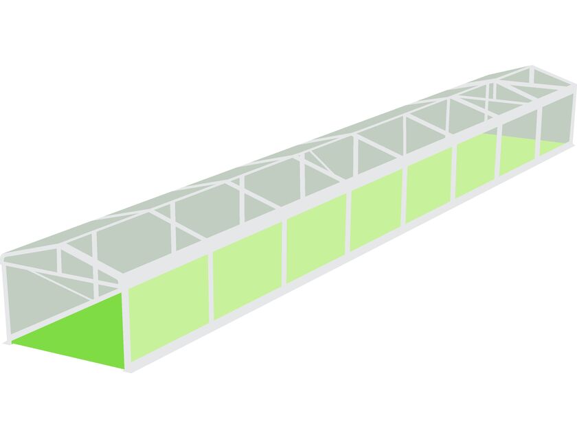 Clear Roof Pavilion - 4m x 24m