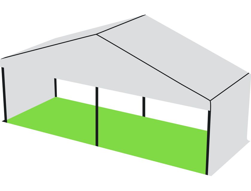 White Roof Pavilion - 9m x 3m