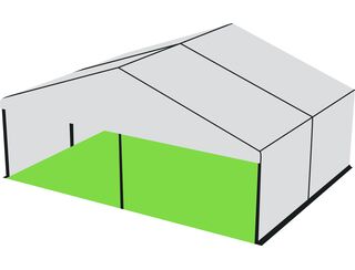 White Roof Pavilion - 9m x 6m