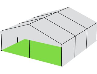 White Roof Pavilion - 9m x 9m