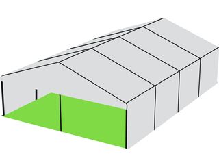 White Roof Pavilion - 9m x 12m