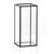 Black Frame Glass Candle Box - Small (15cm)