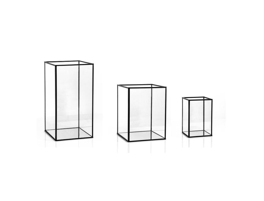 Olympic Party Hire Black Frame Glass Candle Box Package