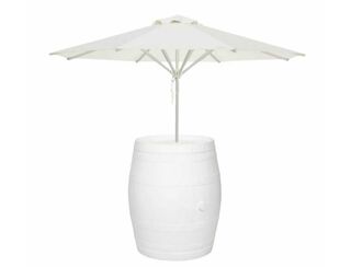 Umbrella in White Wine Barrel -