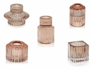 Vintage Candle Holders - Champagne - Pack of 12