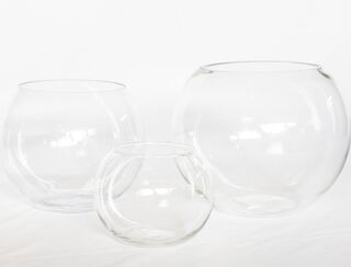 Fishbowl Glass Table Piece Set