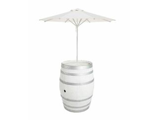 Umbrella in White Wine Barrel -