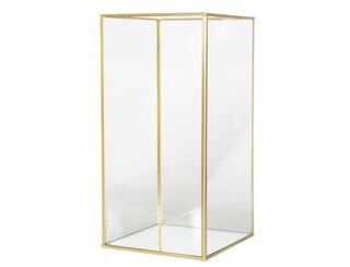 Gold Frame Glass Candle Box - XL (30cm)