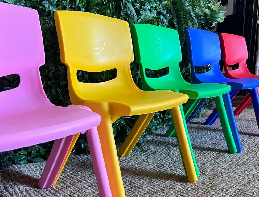Kids Plastic Chair - Mixed Colours