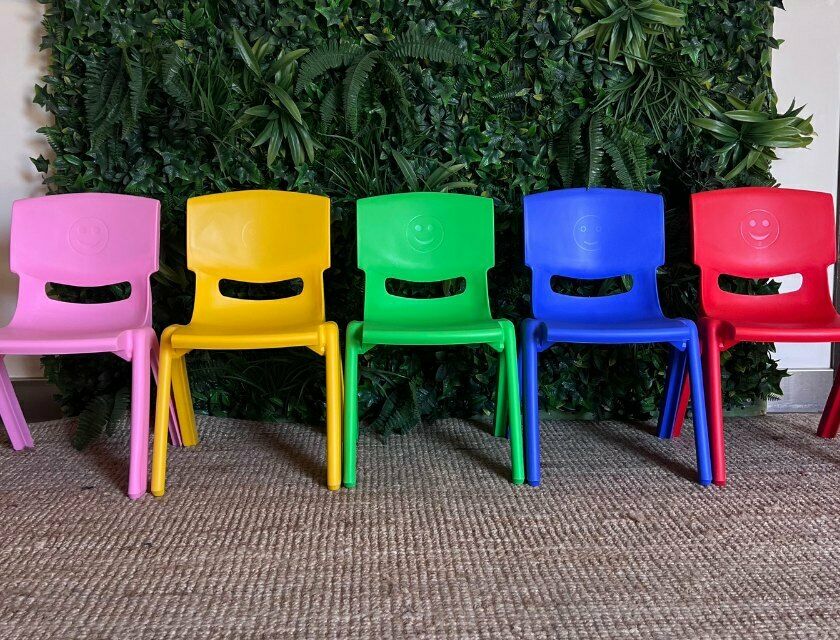 Kids Plastic Chair - Mixed Colours