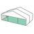 10m White Roof Pavilion - 10m x 3m