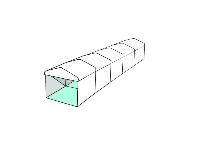 3m White Roof Pavilion - 3m x 3m