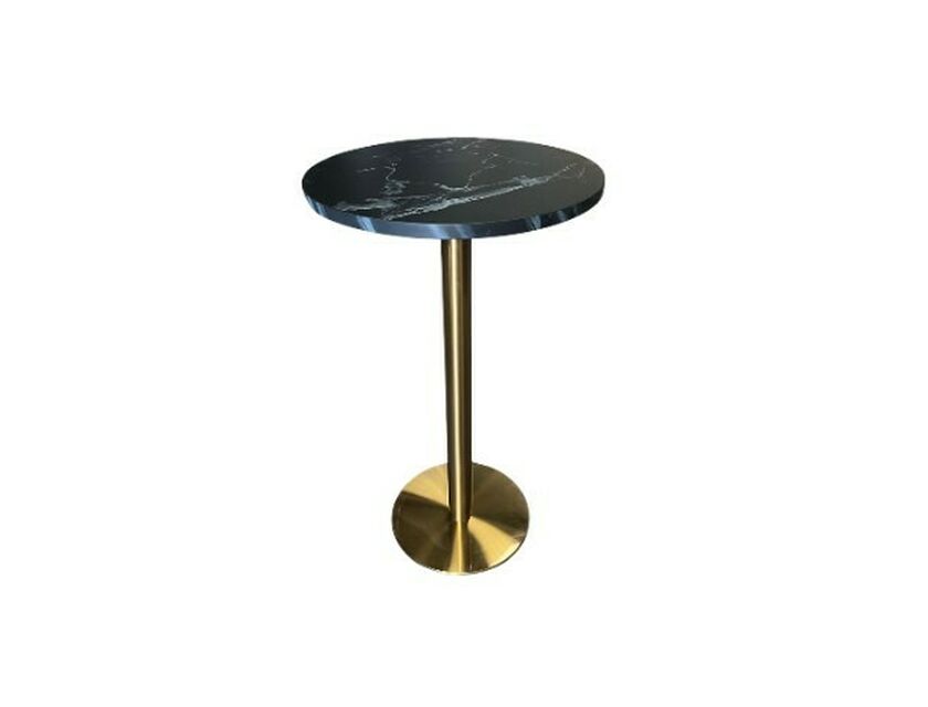 Eos Bar Table - Round -  Gold