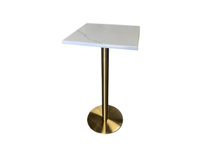 Eos Bar Table - Square - Gold