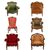 Vintage Arm Chairs - Colonial Red