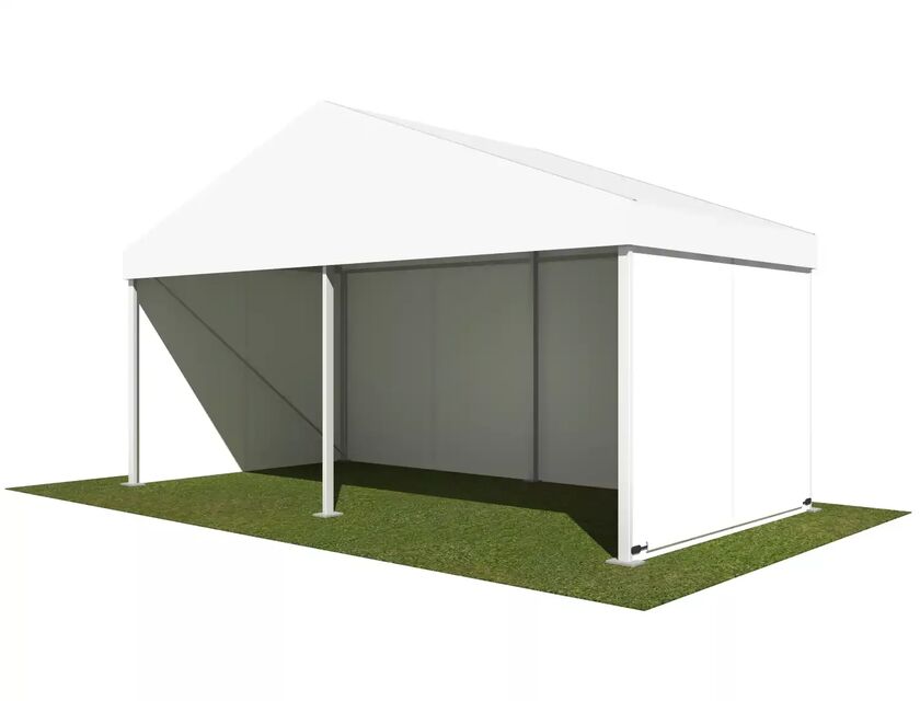 6m White Roof Pavilion - 6m x 3m