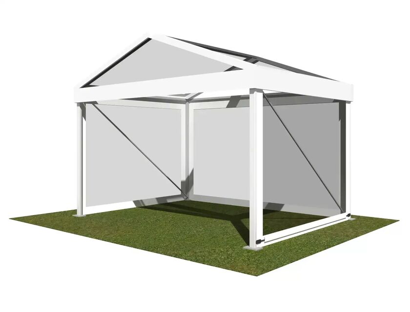 4m Clear Roof Pavilion - 4m x 3m