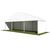 10m White Roof Pavilion - 10m x 3m