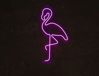 Flamingo - Neon Sign - Hot Pink