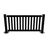 Black Slat Fence - 2m