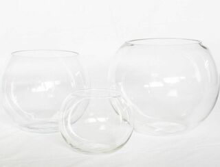 Fishbowl Glass Table Piece Set