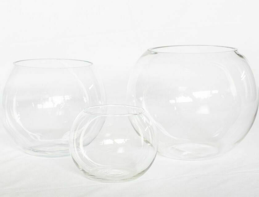 Fishbowl Glass Table Piece Set