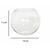 Fishbowl Glass Table Piece - Medium