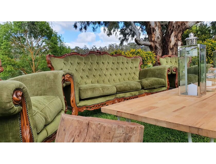 Vintage Lounge Set - Olive Green