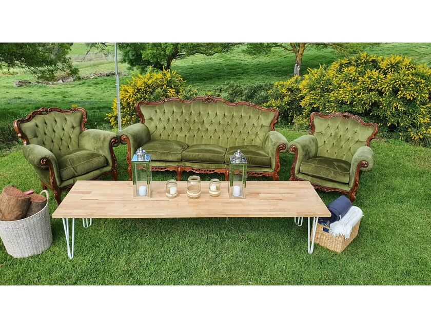 Vintage Lounge Set - Olive Green