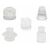 Vintage Candle Holders - Clear - Pack of 12