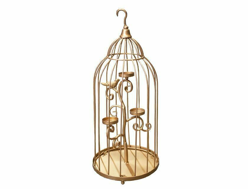 Birdcage Candelabra - Gold