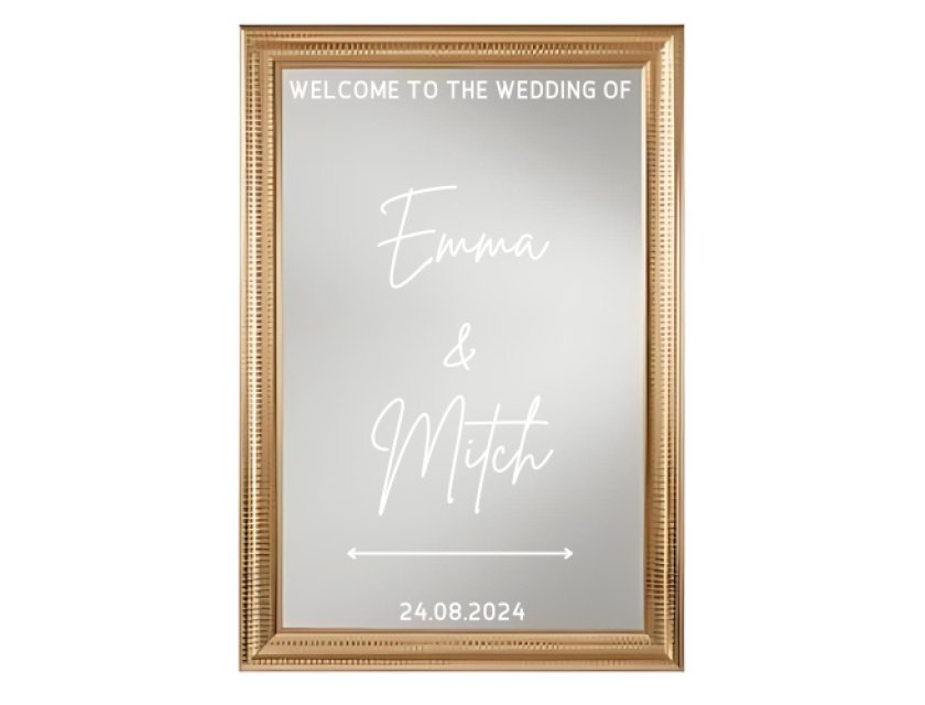 Personalised Mirrors - Gold