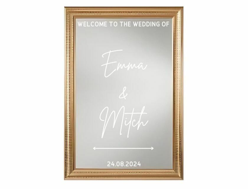 Personalised Mirrors - Gold