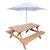 Picnic Pallet Table with Umbrella